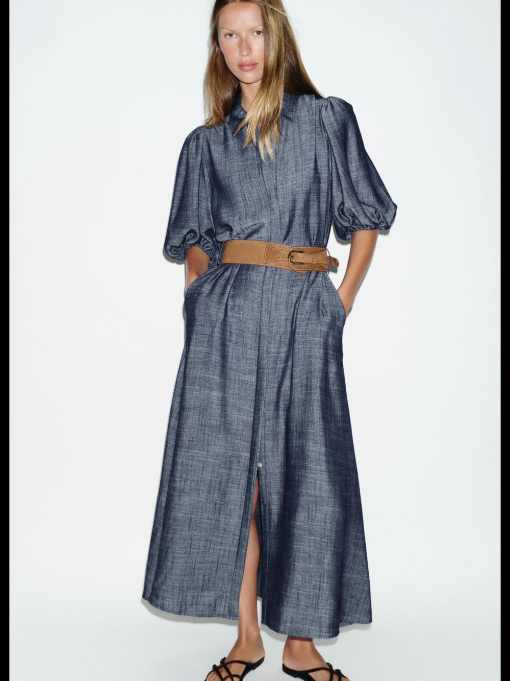 ZARA MIDI Belted Dress NWT ❗️REF:4745/031